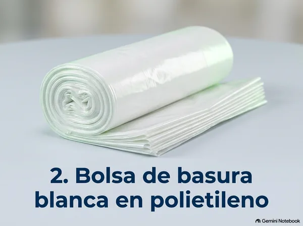 Bolsa basura blanca
