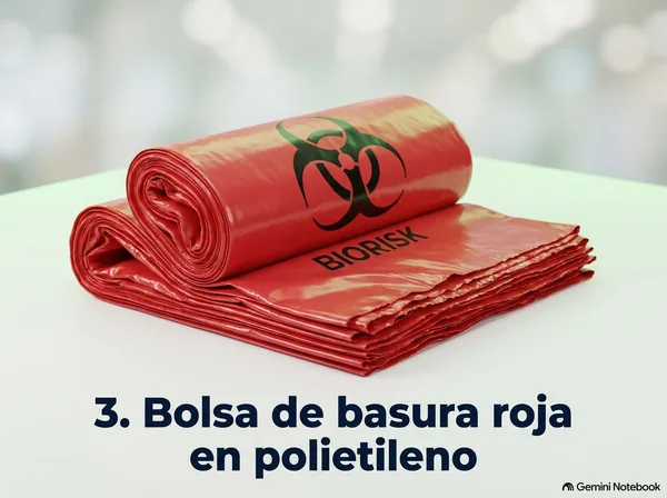 Bolsa basura roja