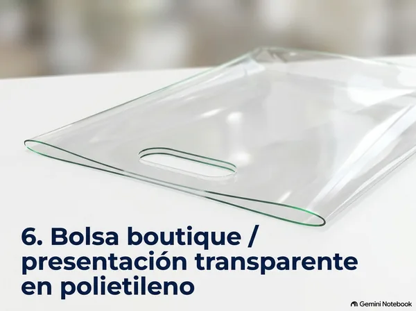 Bolsa boutique transparente