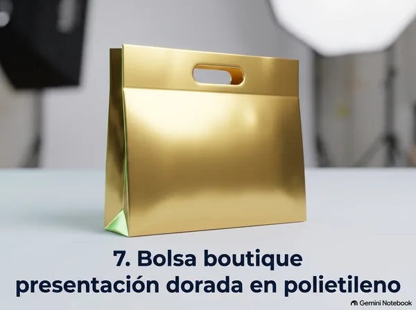 Bolsa boutique dorada